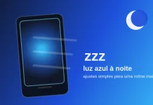 Luz azul à noite: 7 hábitos simples para dormir melhor Luz azul à noite com celular e lua
